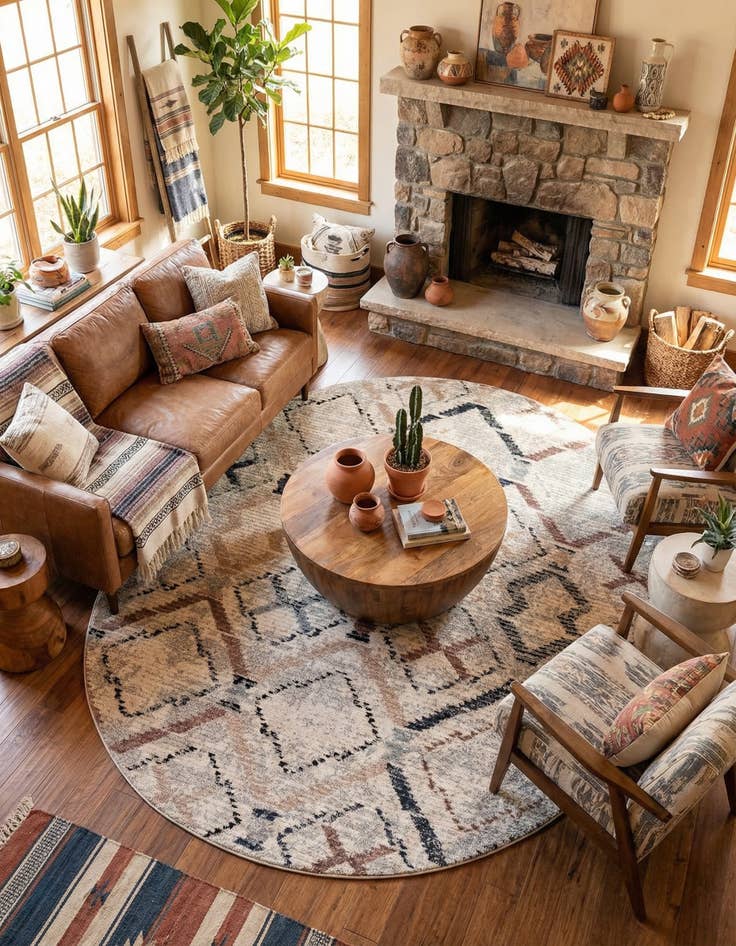 Detail image of 8' x 10' Tucson Oval Rug