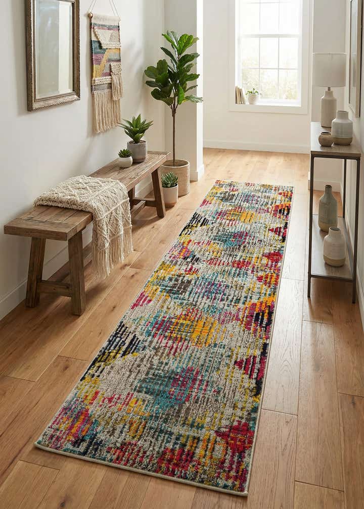 2' x 8' Washable Theia Runner Rug