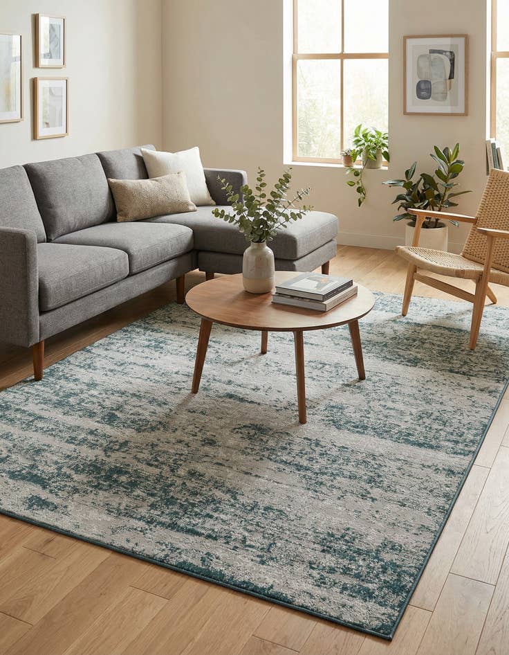 Detail image of 7' x 10' Washable Modern Indoor / Outdoor Rug