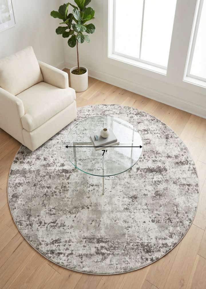 7' x 7' Aurora Round Rug
