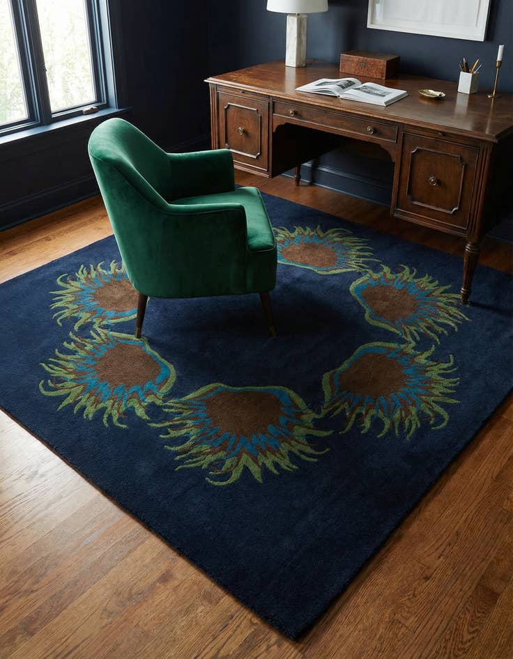 Detail image of 7' 6 x 7' 6 Luna Wool Square Rug