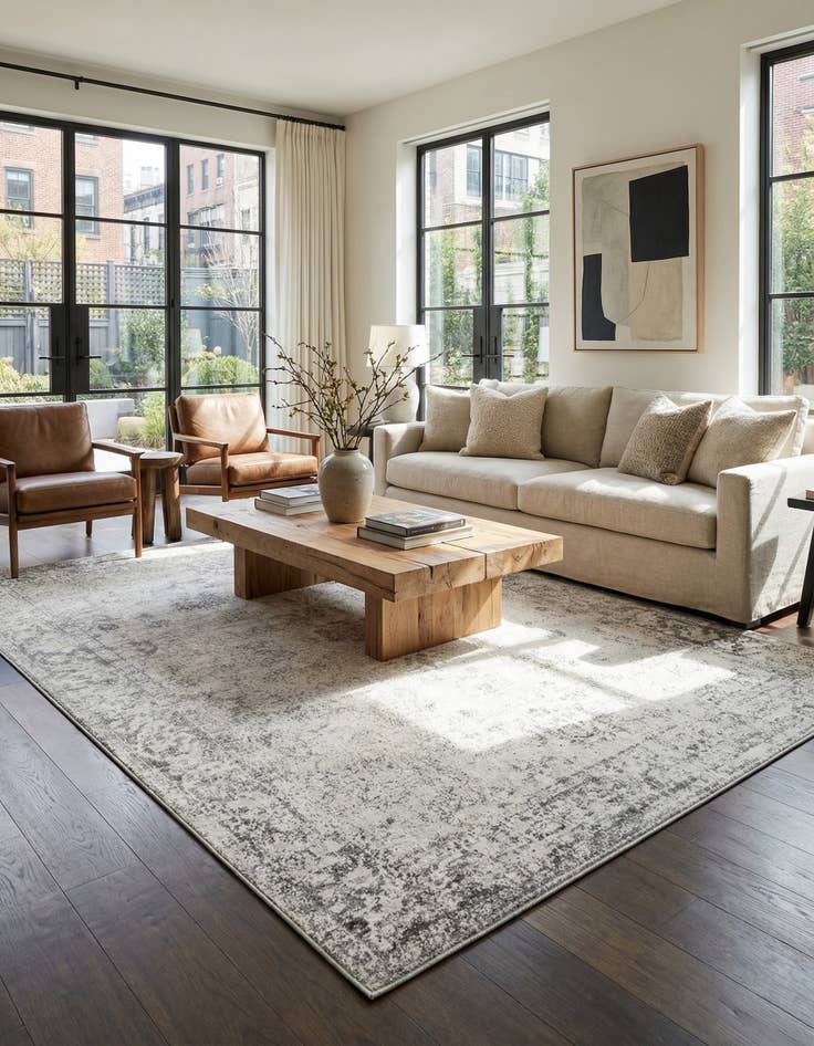 Detail image of 7' 10 x 10' Monaco Rug With Pad Bundle