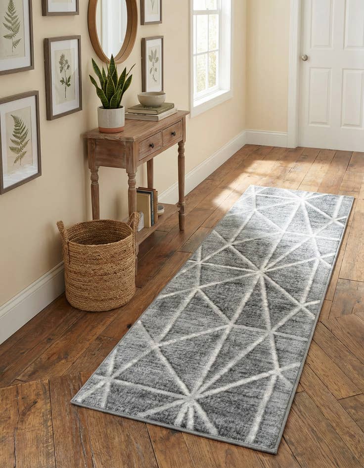 Detail image of 2' x 6' Lattice Trellis Runner Rug