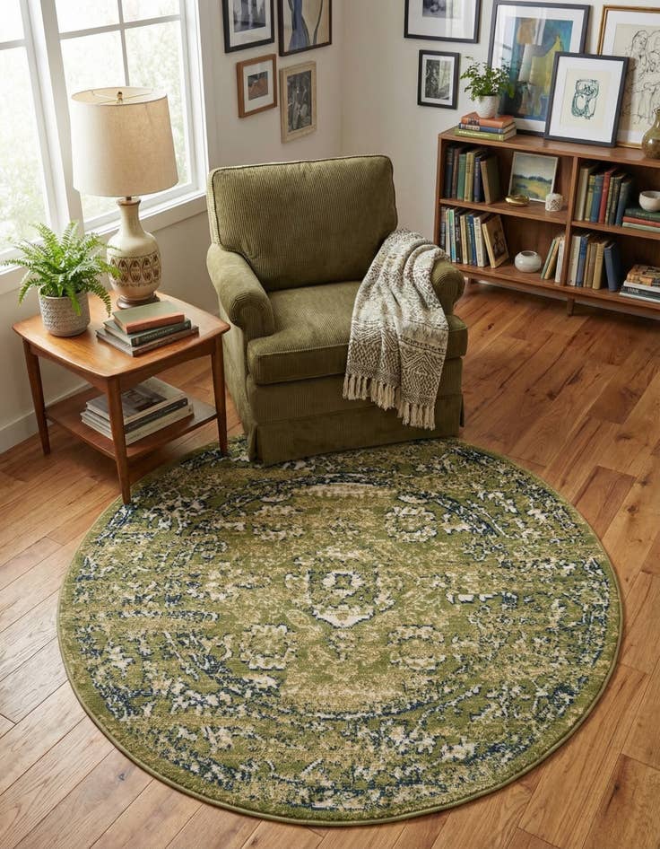Detail image of 4' x 4' Charleston Round Rug