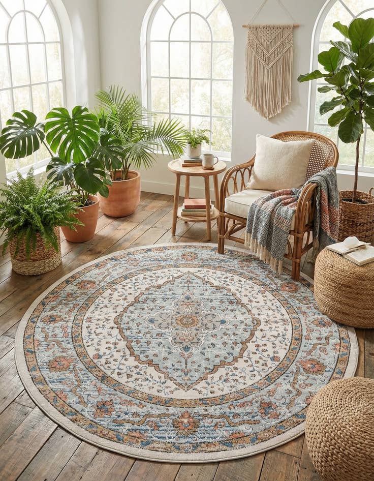 Detail image of 7' x 7' Nyla Round Rug