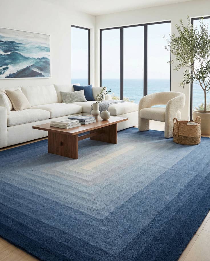 Detail image of 9' x 12' Ombre Wool Rug