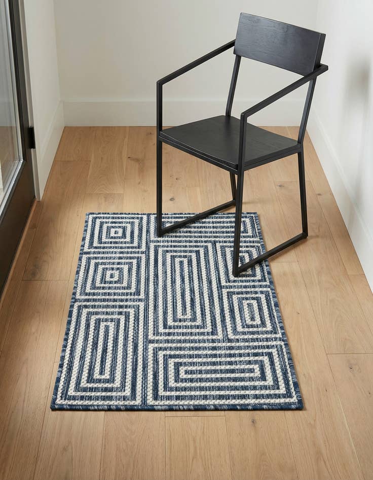 Detail image of  2' x 3'  Washable Modern Indoor / Outdoor Rug