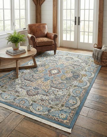 5' 3 x 8' Nain Design Rug