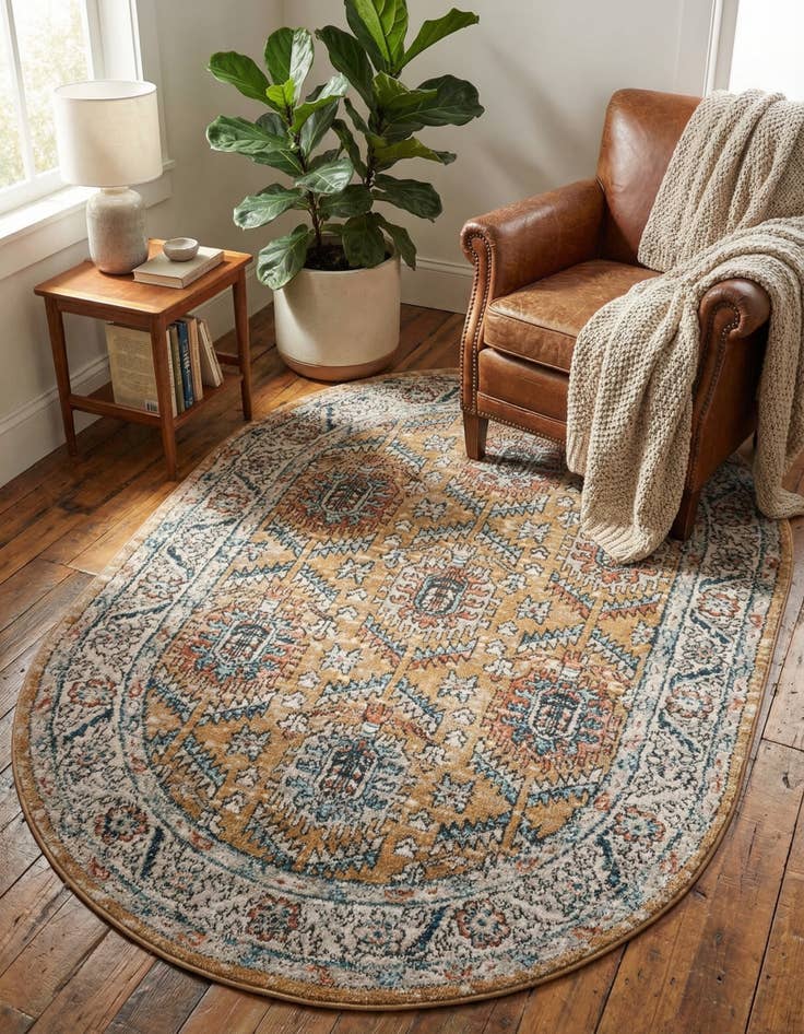 Detail image of 4' x 6' Nyla Oval Rug