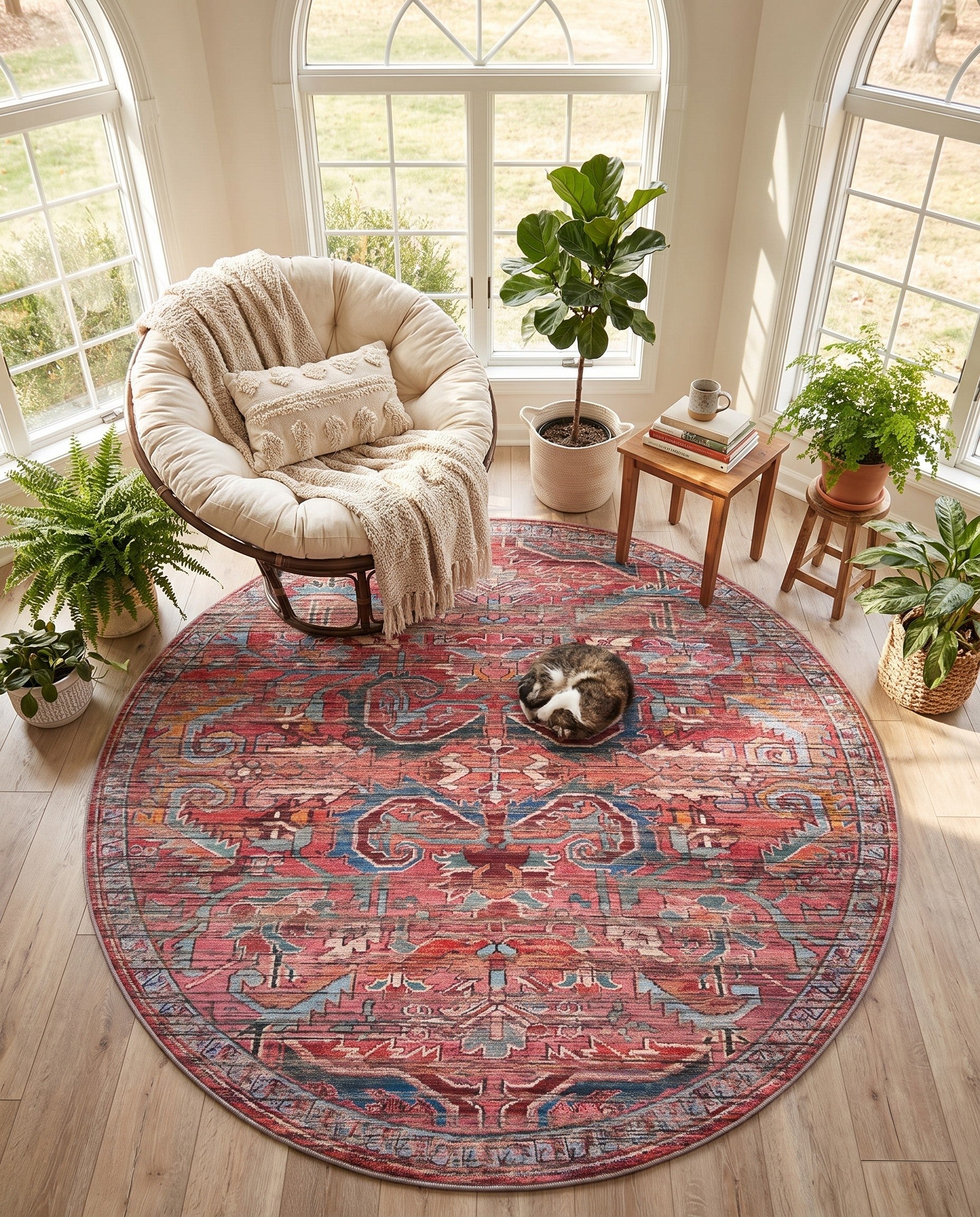 7' 10 x 7' 10 Maahru Round Rug