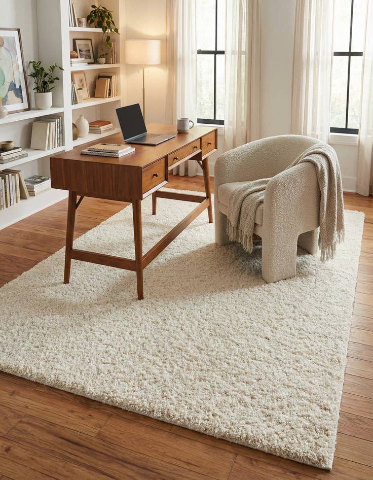 Detail image of 7' 10 x 10' Solid Shag Rug