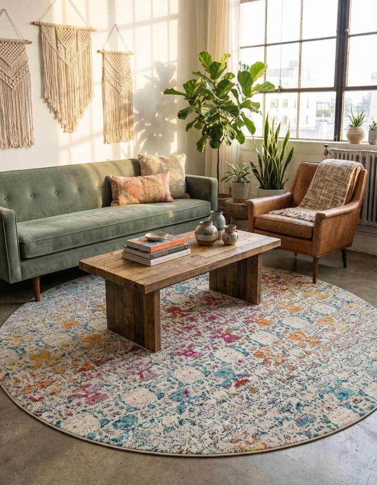 Detail image of 7' x 7' Amulet Round Rug