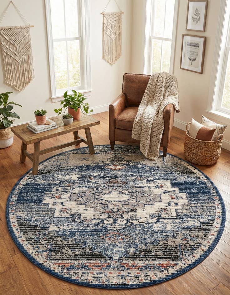 Detail image of 7' x 7' Tucson Round Rug