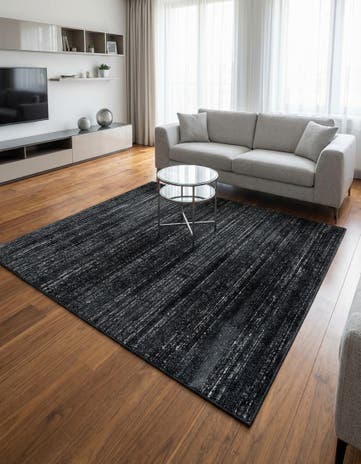 Jill Zarin Navy Blue Uptown Square Rug