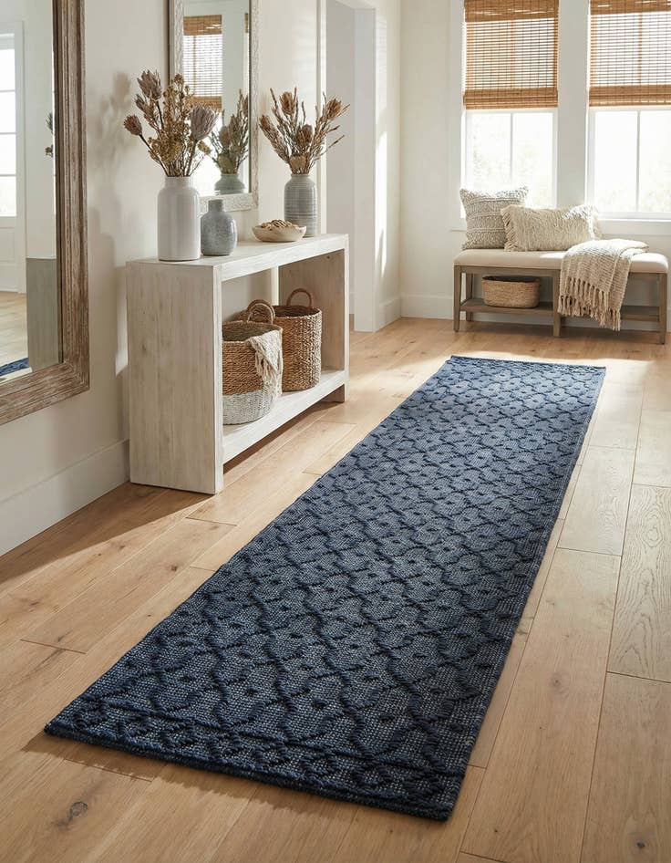Detail image of 2' 7 x 12'  Hand Woven Larsa Jute Runner Rug
