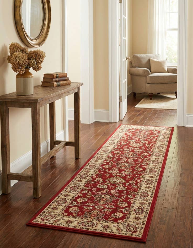 Detail image of 2' 7 x 10' Kashan Design Runner Rug