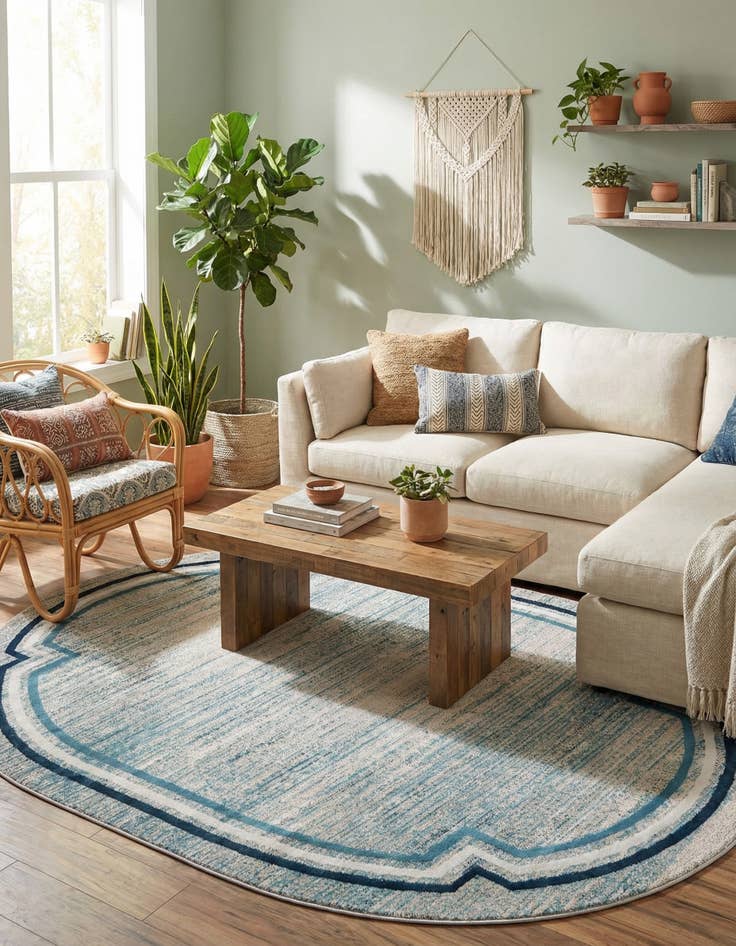 Detail image of 8' x 10' Oasis Oval Rug