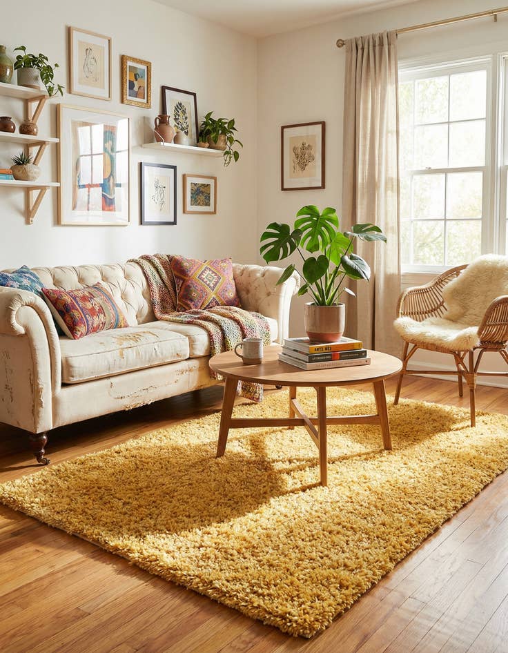 Detail image of 4' x 6' Zermatt Shag Rug