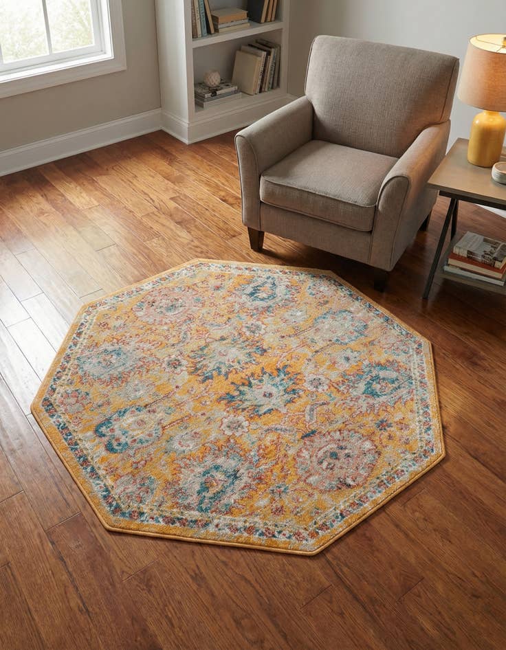 Detail image of 4' x 4' Lola Octagon Rug