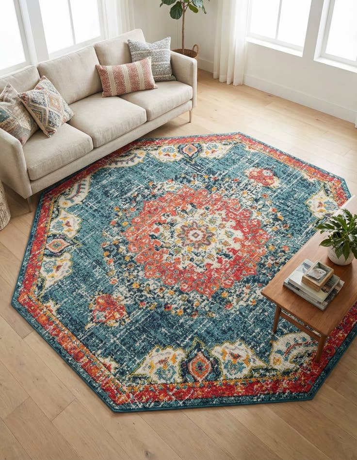 Detail image of 7' 10 x 7' 10 Carrington Octagon Rug