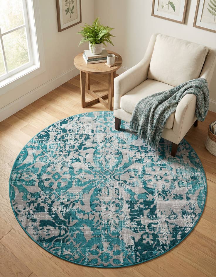 Detail image of 5' 3 x 5' 3 Lucerne Round Rug