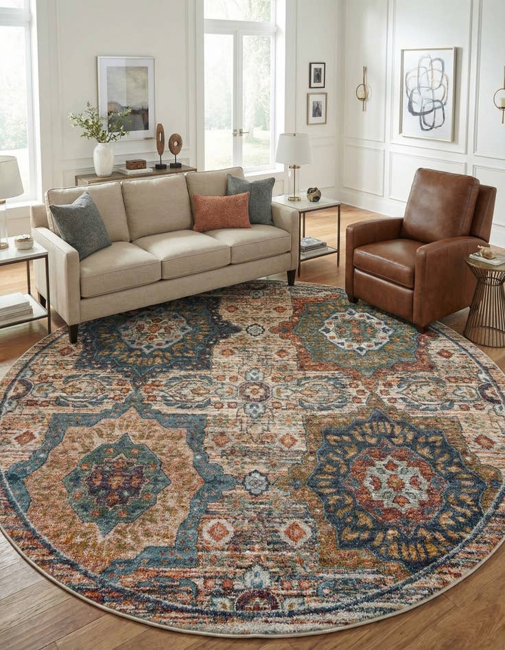 Detail image of 8' x 8' Isabella Round Rug