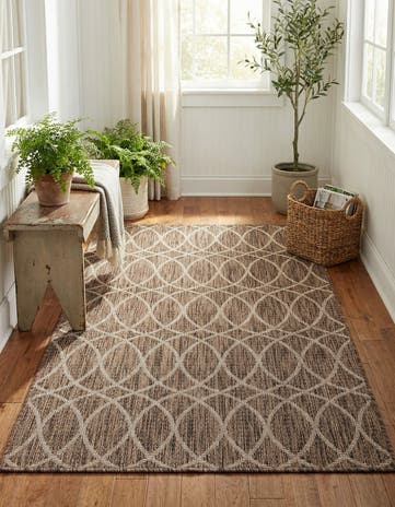 3' x 5' 3 Easy-Clean Lattice Indoor / Outdoor Rug