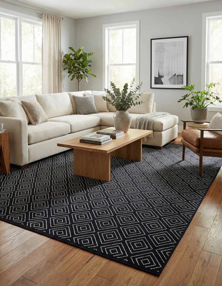 Detail image of 10' x 14' Washable Sabrina Soto Indoor / Outdoor Rug