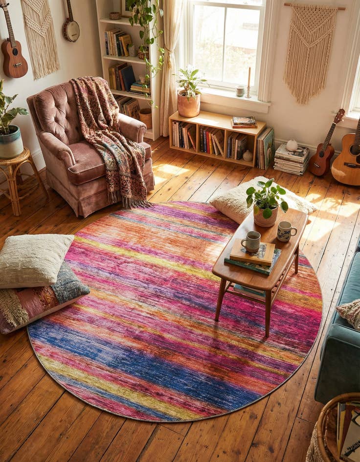 Detail image of 7' 7 x 7' 7 Asha Round Rug