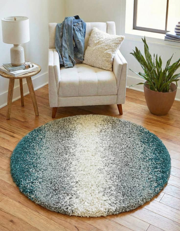 Detail image of 3' 3 x 3' 3 Soft Touch Shag Round Rug