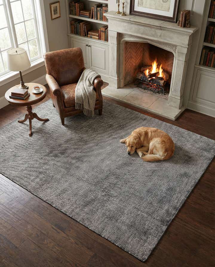 7' 1 x 10' Hand Woven Jill Zarin English Manor Farmhouse Wool Rug
