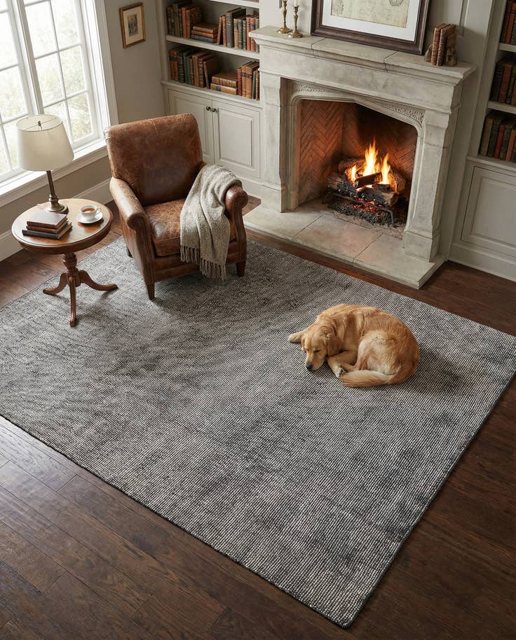 Detail image of 7' 1 x 10' Hand Woven Jill Zarin English Manor Farmhouse Wool Rug