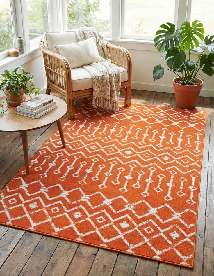 Detail image of 4' x 6' Kasbah Trellis Rug
