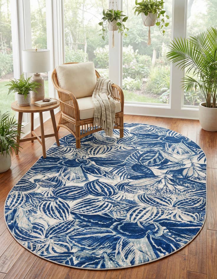 Detail image of 5' 3 x 7' 10 Blossom Oval Rug