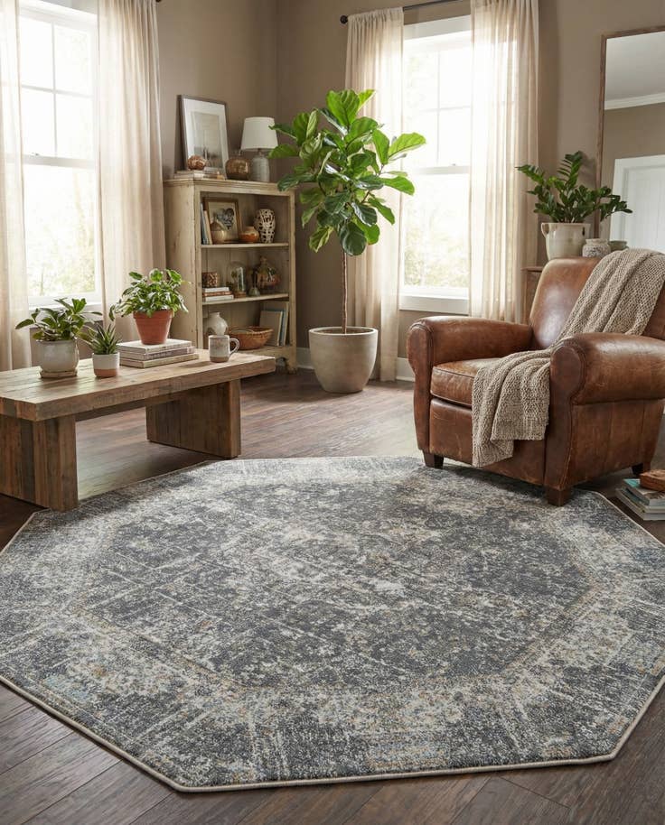 Detail image of 5' 5 x 5' 5 Santiago Octagon Rug