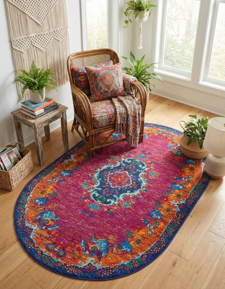 Detail image of 5' 3 x 8' Calypso Oval Rug