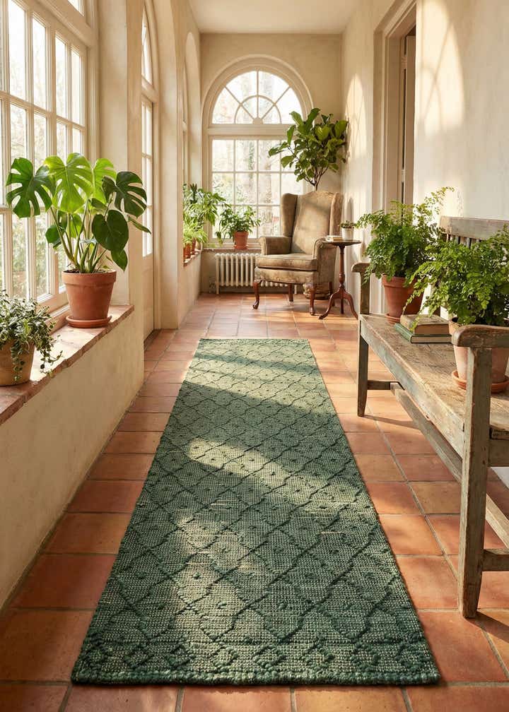 2' 7 x 12' Hand Woven Larsa Jute Runner Rug