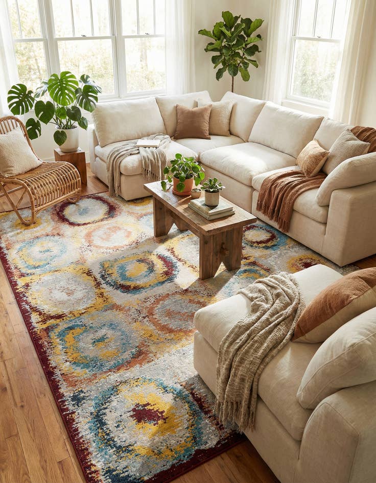 Detail image of 9' x 12' Kamala Washable Rug