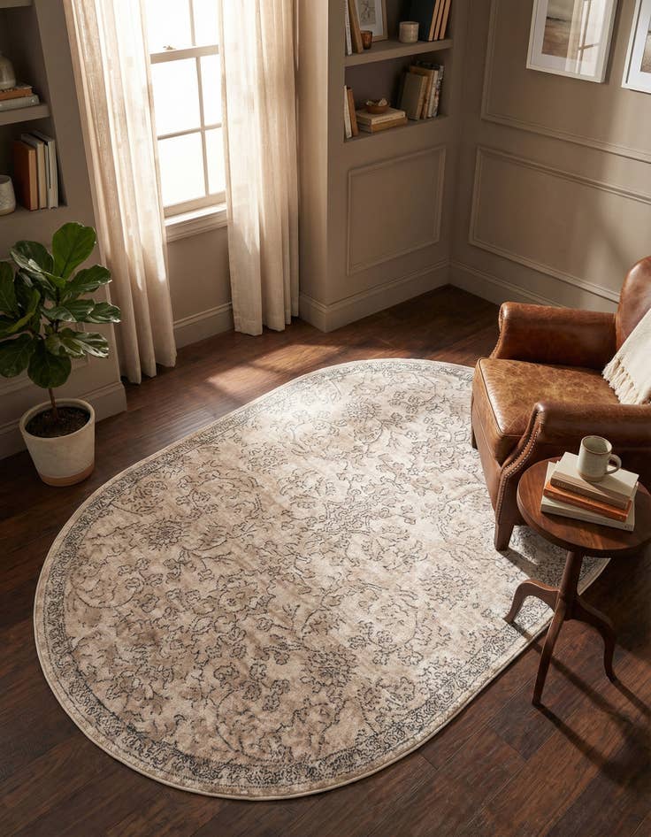 Detail image of 4' x 6' Oregon Oval Rug