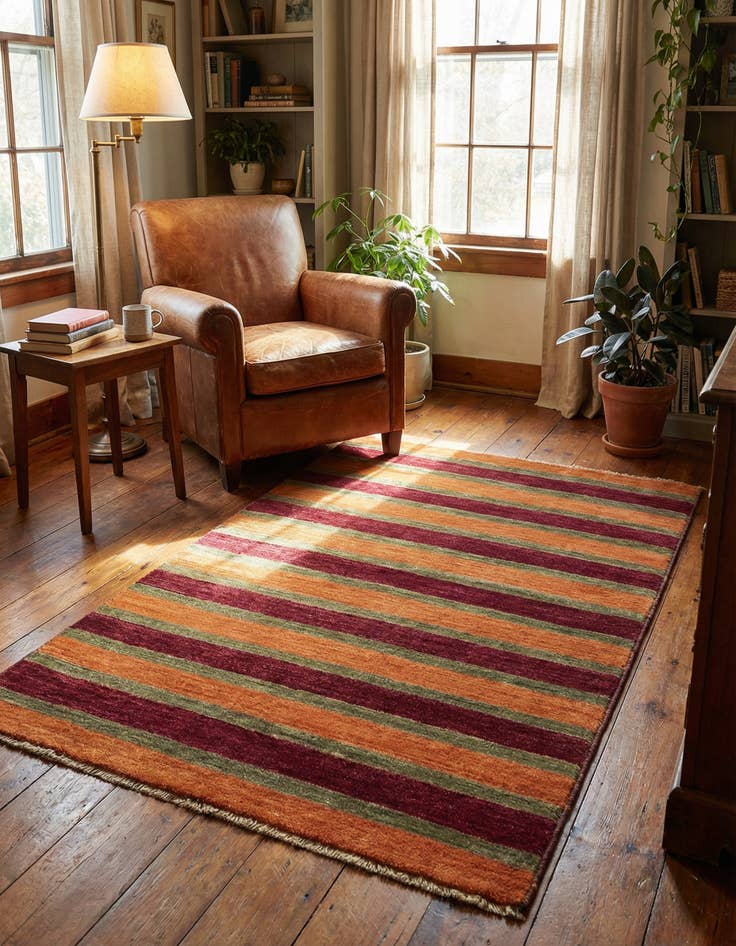 Detail image of 3' x 4' 10 Hand Knotted Modern Ziegler Rug