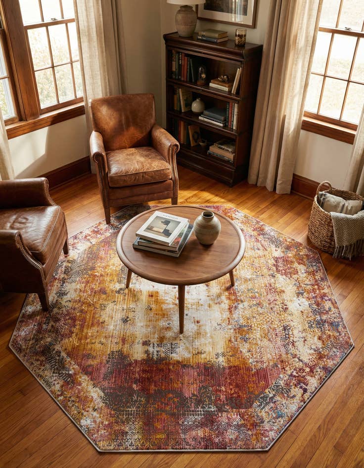 Detail image of 7' 10 x 7' 10 Deepa Octagon Rug