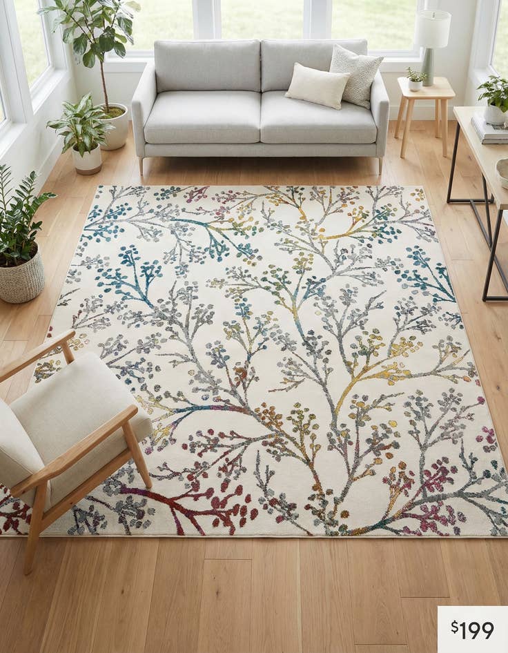 Detail image of 7' 10 x 7' 10 Blossom Square Rug