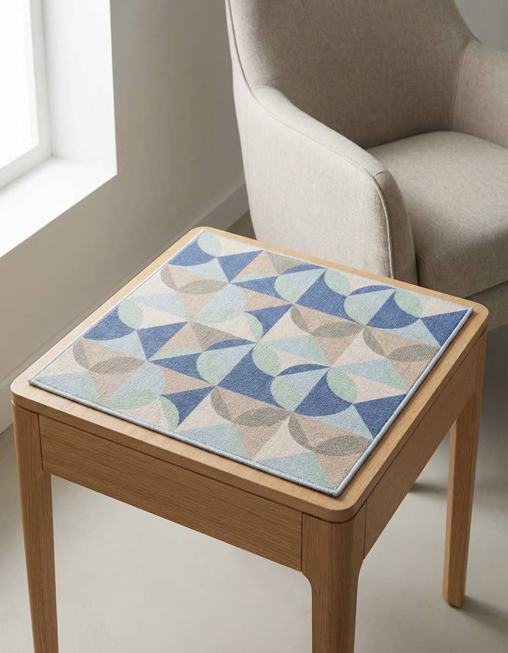 Detail image of 1' 4 x 1' 4 Lotus Sample Rug