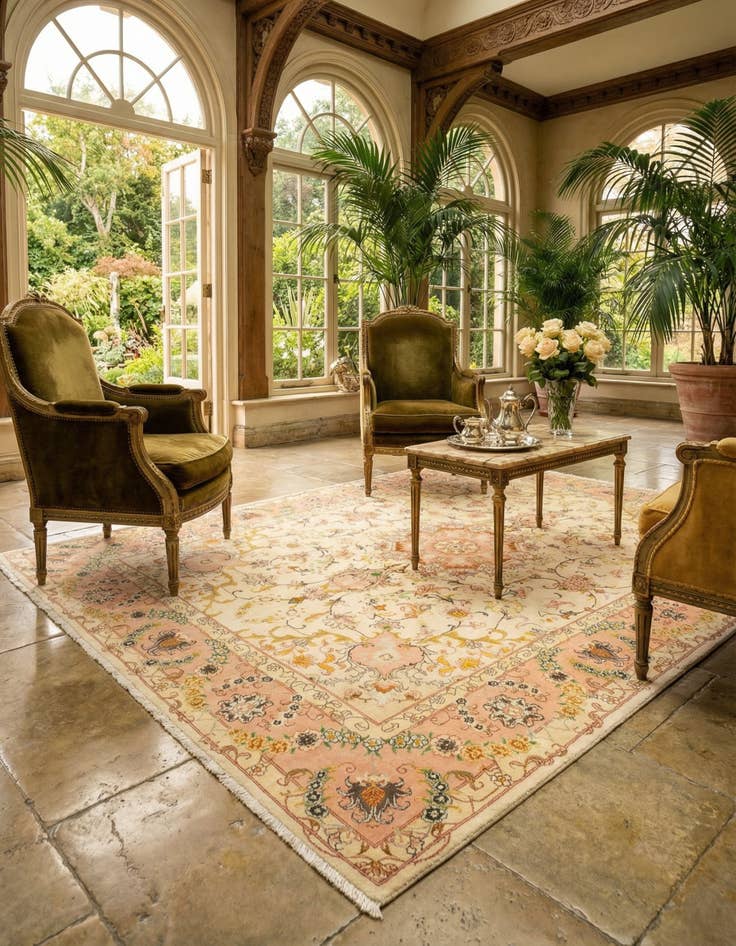 Detail image of 5' 1 x 6' 8 Tabriz Rug