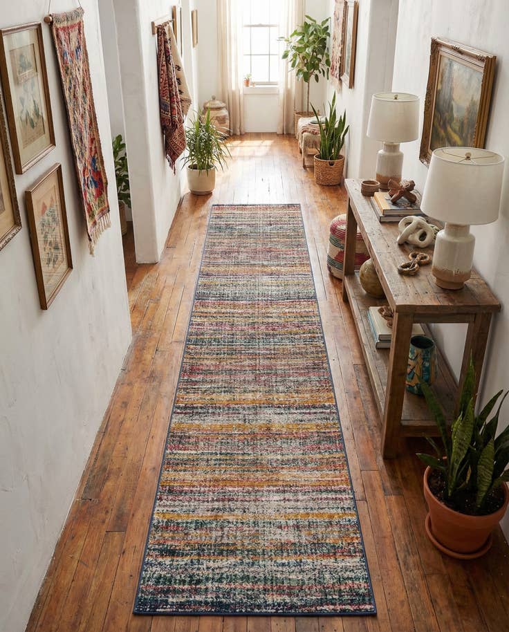 Detail image of 2' 7 x 16' 5 Gemstone Runner Rug