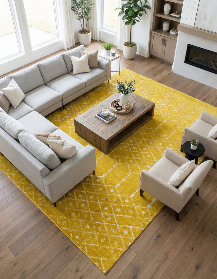 Detail image of 10' x 13' Paxon Trellis Rug