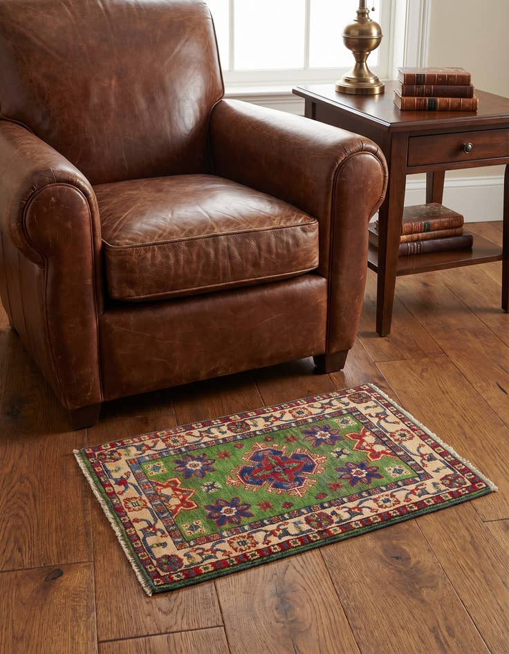 Detail image of 2' x 3' Hand Knotted Kazak Rug