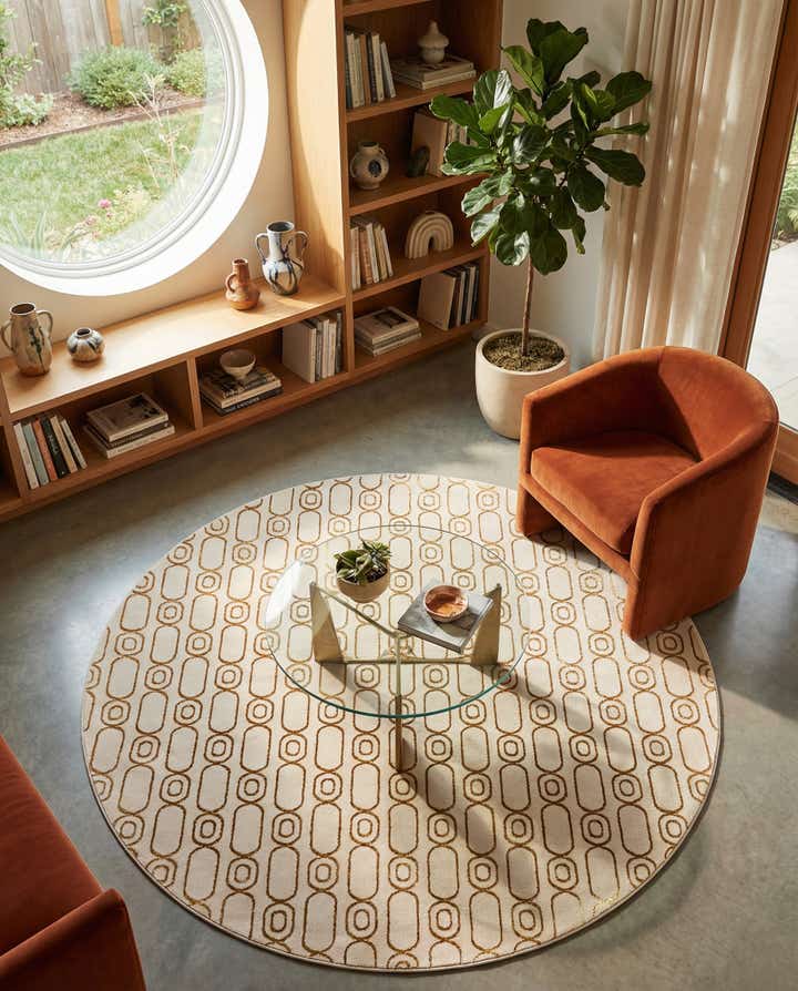 7' 10 x 7' 10 Vogue Geo Round Rug