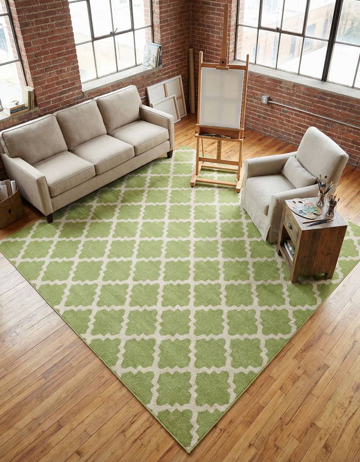 Detail image of 10' x 10' Trellis Square Rug