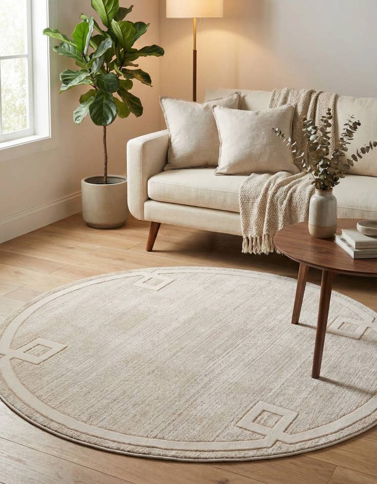 Detail image of 5' 3 x 5' 3 Uptown Lenox Hill Round Rug